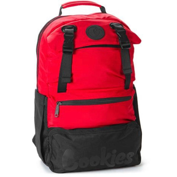Cookies Parks Utility Sateen Bomber Nylon Backpack (Red)