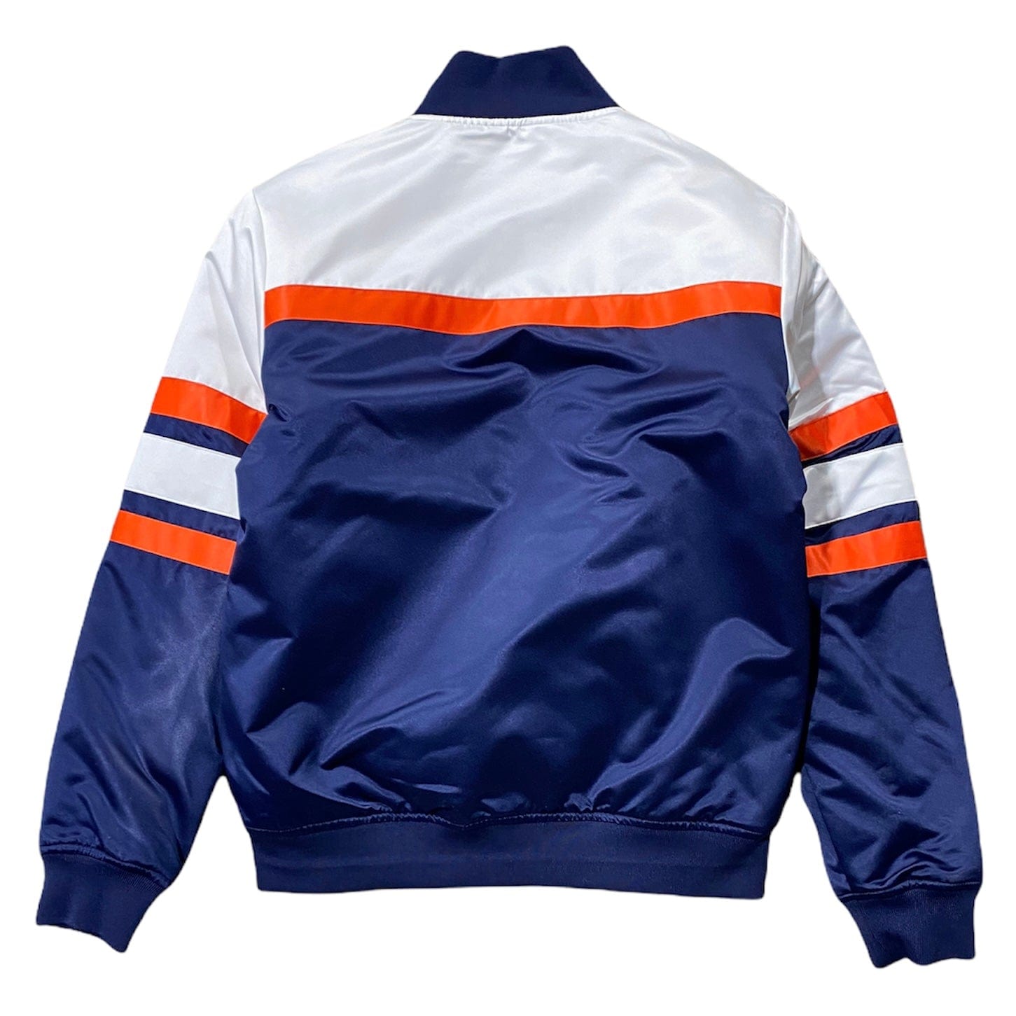 Mitchell & Ness Mlb Tigers Special Heavyweight Satin Jacket (Navy/White)