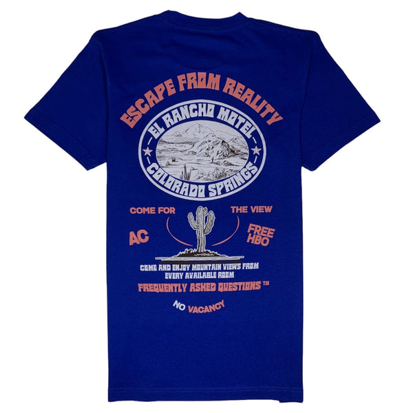 Frequently Asked Questions El Rancho T Shirt (Royal Blue) 22-337BP
