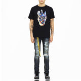Cult Of Individuality Punk Super Skinny Belted Jeans (Slick) 621B8-SS04X