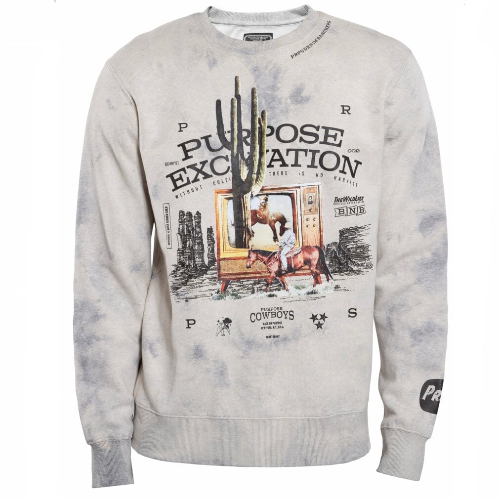 Prps Noggin Crewneck (Bleached Concrete) E102S41