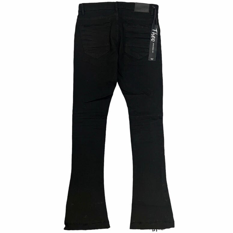 Jordan Craig Theo Stacked Denim Jeans (Black) JF955R