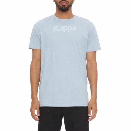 Kappa Authentic Runis T Shirt (Baby Blue/White)