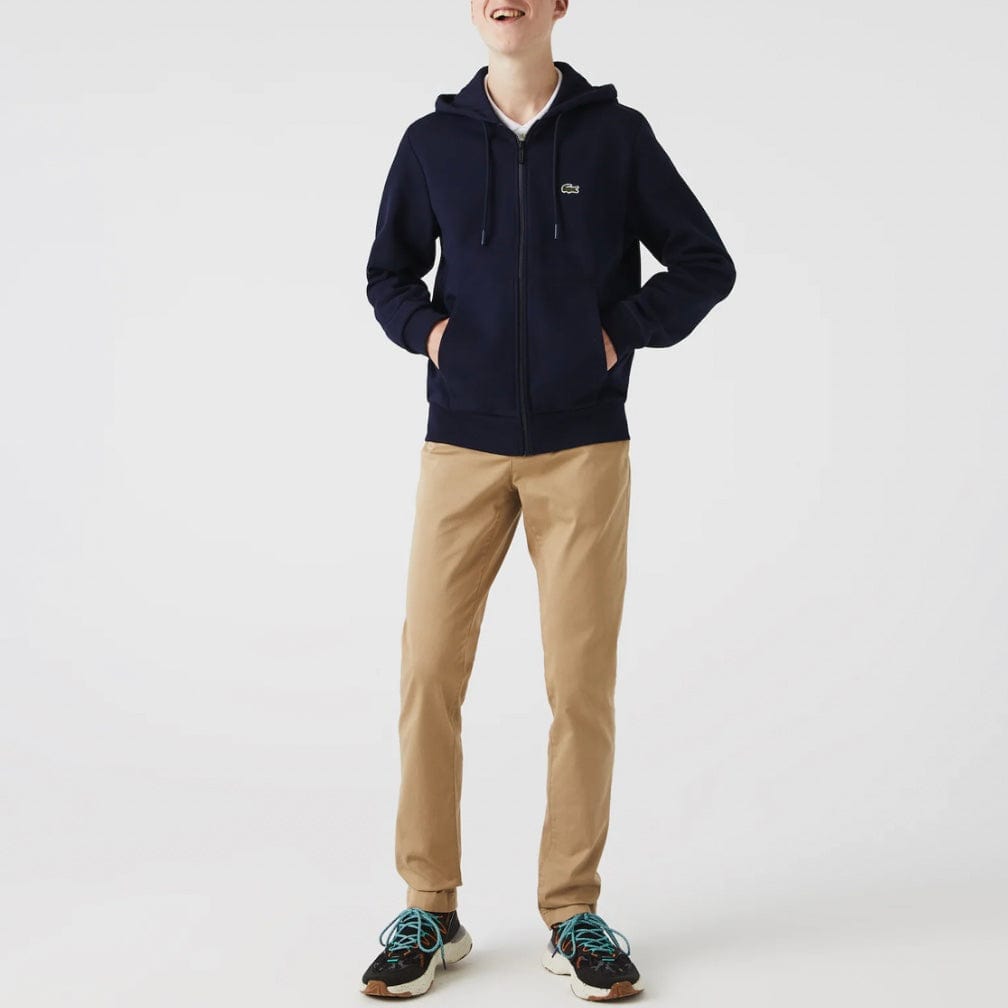 Lacoste Kangaroo Pocket Color-Blocked Hoodie (Navy) SH9626-51