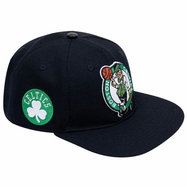 Boston Celtics Logo Snapback Hat (Black)