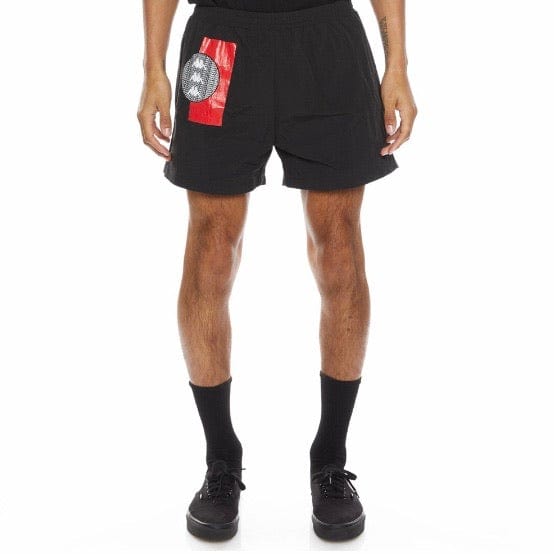 Kappa Authentic HB Ethan Swim Shorts (Black/Red) 3116FZW