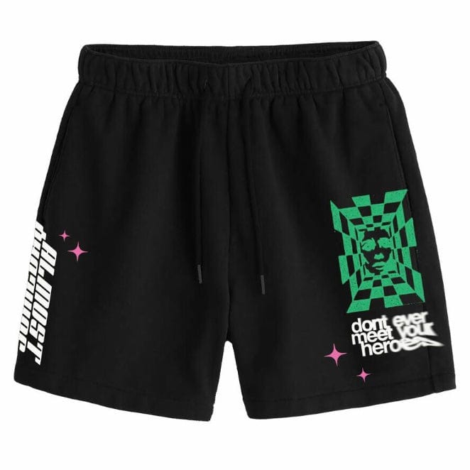 Almost Someday Caution Shorts (Black) ASC5-15