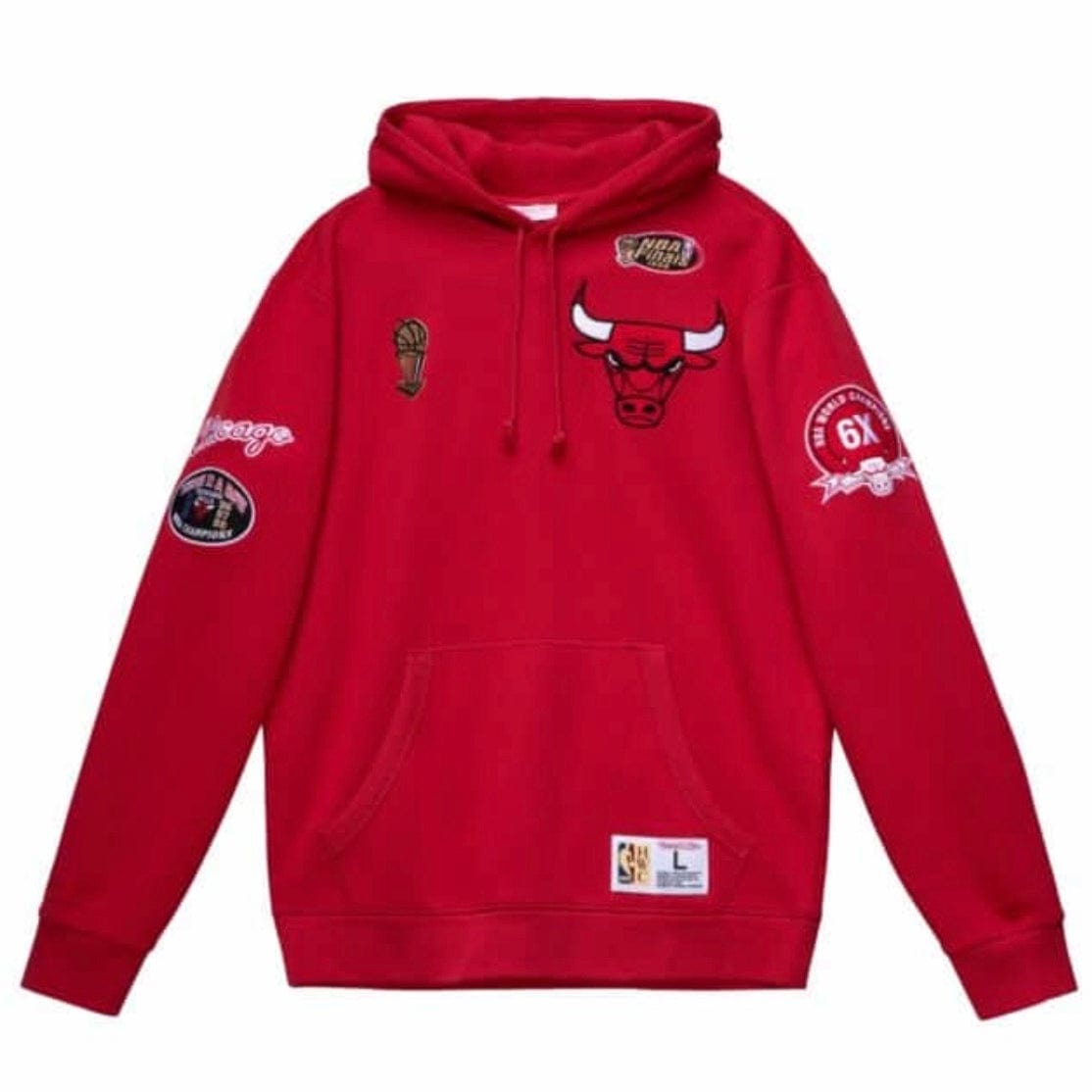 Mitchell & Ness Nba Chicago Bulls Champ City Hoodie (Scarlet)