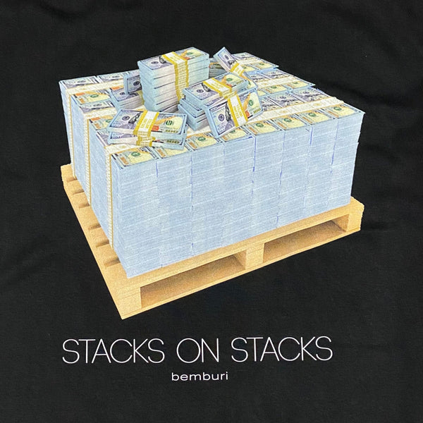 Bemburi Stacks On Stack T Shirt (Black)