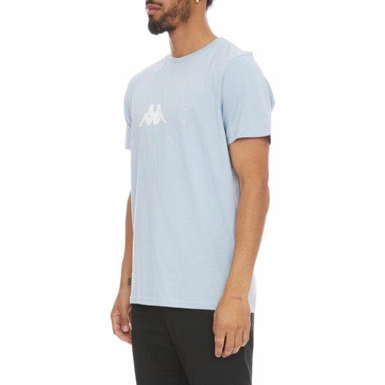 Kappa Authentic Savio T Shirt (Baby Blue/White)