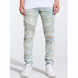 Crysp Skywalker Biker Denim (Blue Paint) CRYSPSP221-102