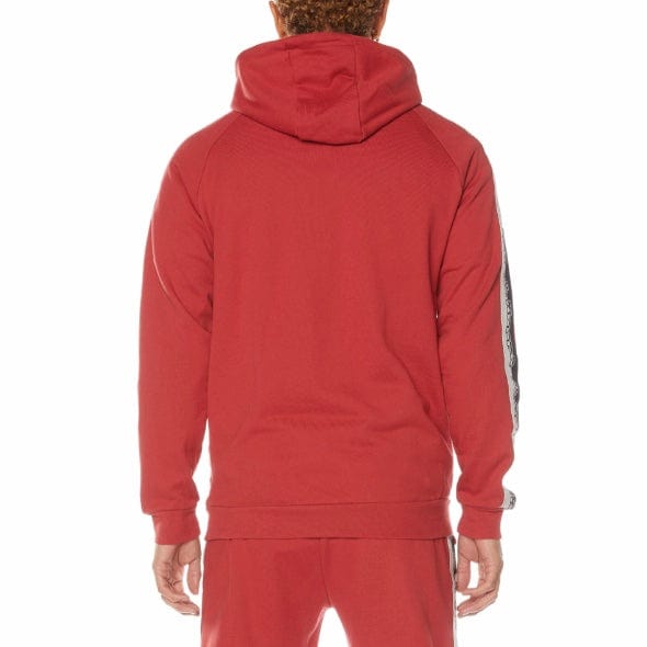 Kappa Logo Tape Dapet Hoodie (Red/Grey/Black) 33194WW