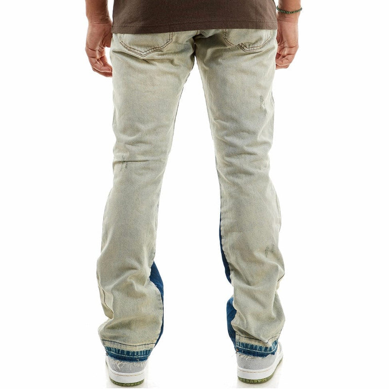 Kdnk Rip & Repair Flare Jeans (Tinted Blue) KND4512