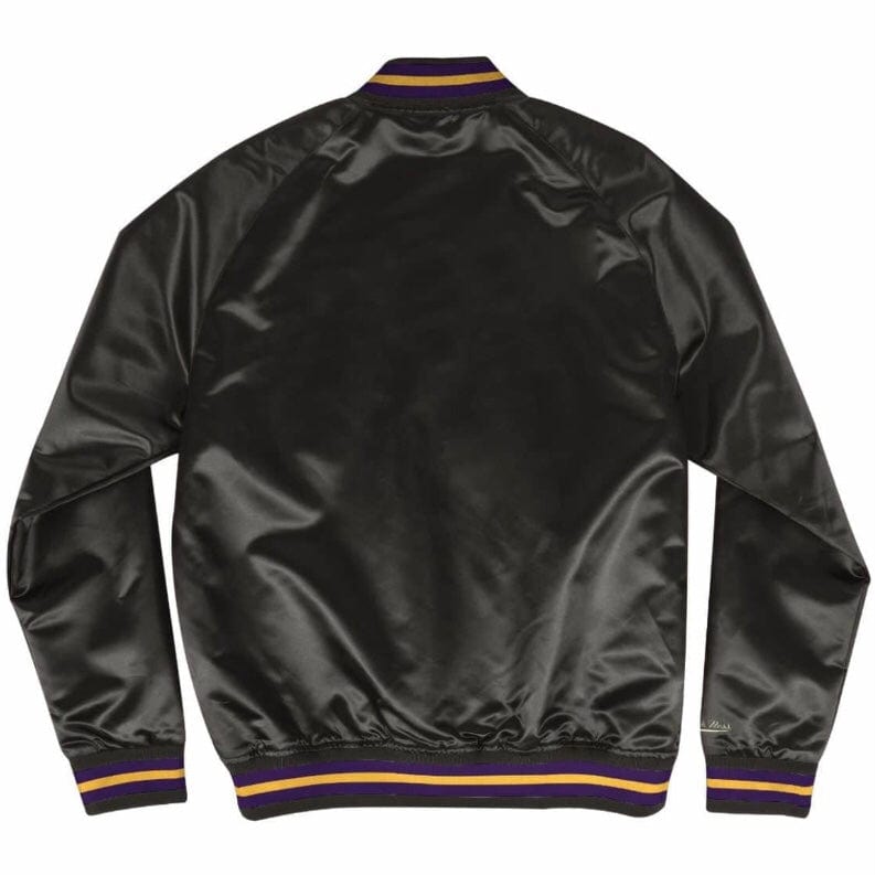 Mitchell & Ness Nba Los Angeles Lakers Lightweight Satin Jacket (Black)