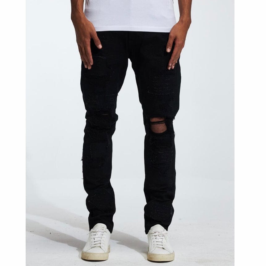 Embellish Palmwood Denim Jean (Black) EMBF222-18