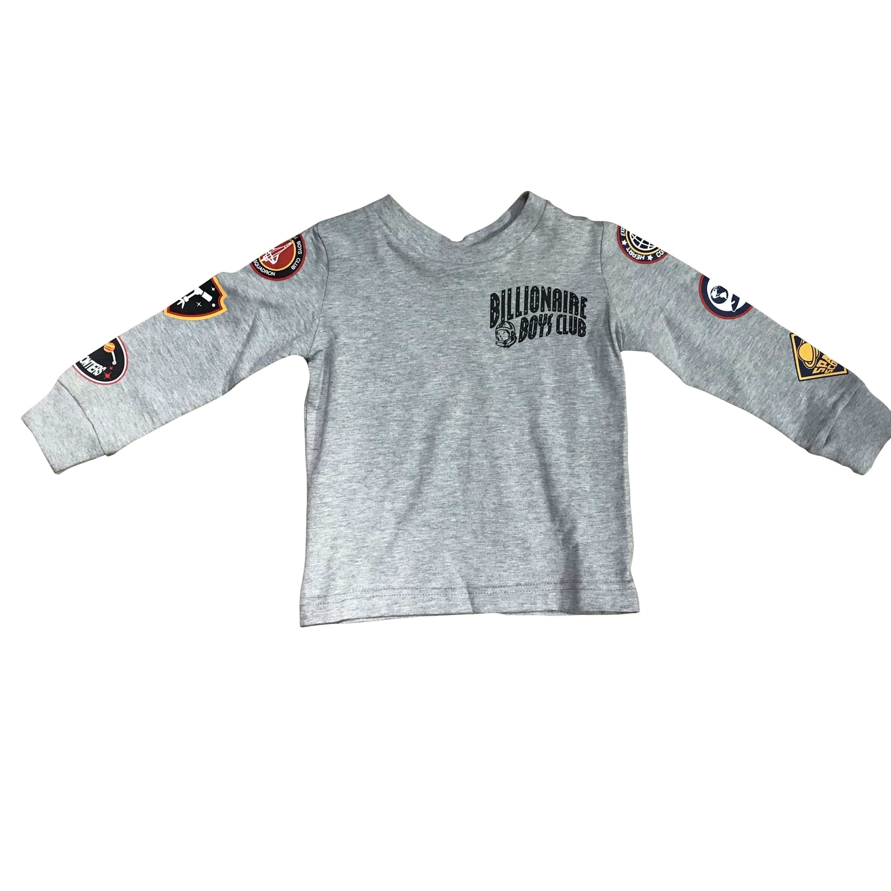 Kids Billionaire Boys Club Space Quest Long Sleeve (H/Grey) - 883-7206