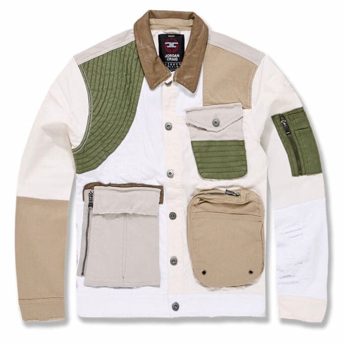 Jordan Craig Amarillo Herringbone Trucker Jacket (Natural Multi) 91562