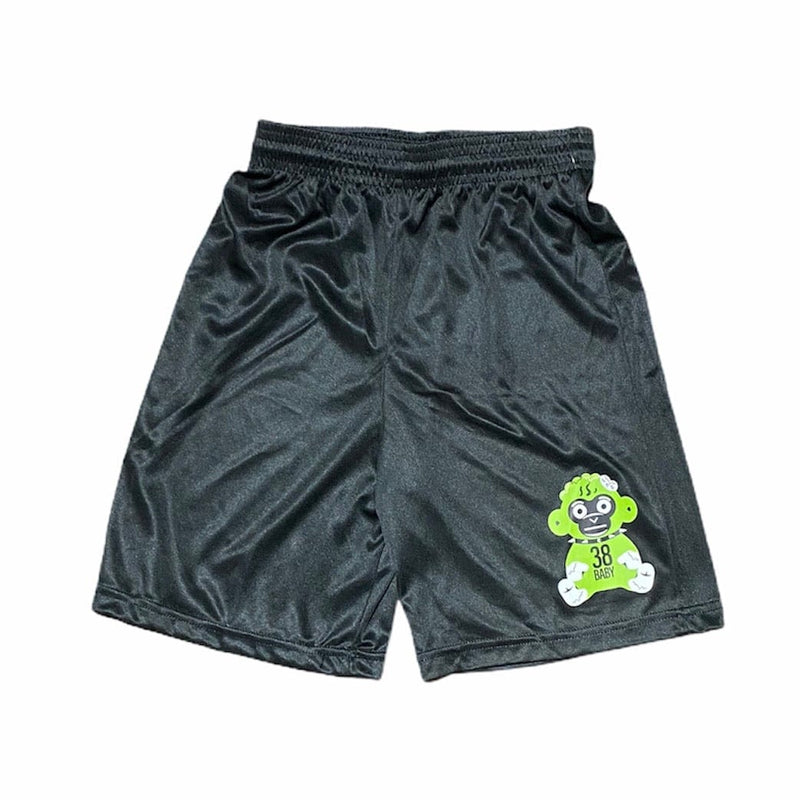 Kids Never Broke Again 38 Baby Shorts (Black/Green)