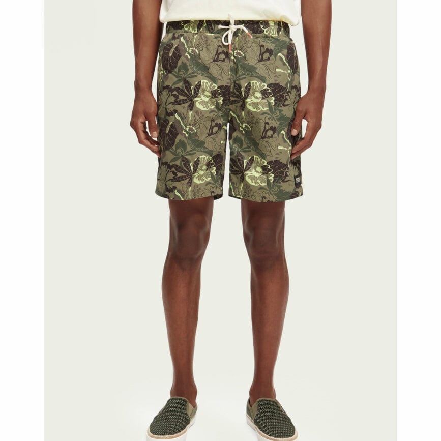 Scotch & Soda Long Length Printed Swimshort (Camo Floral Aop) 172427