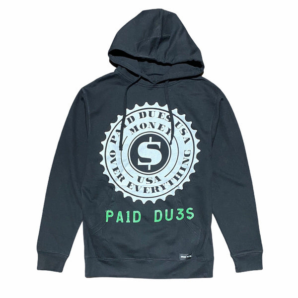Paid Dues Official Seal Hoodie (Black)- PD/C1