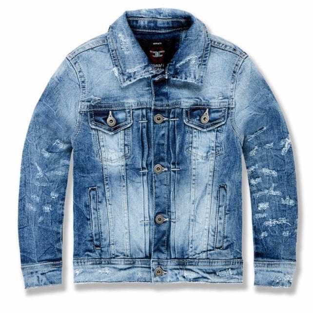 Kids Jordan Craig Hamilton Denim Trucker Jacket (Aged Wash) JJ300RK