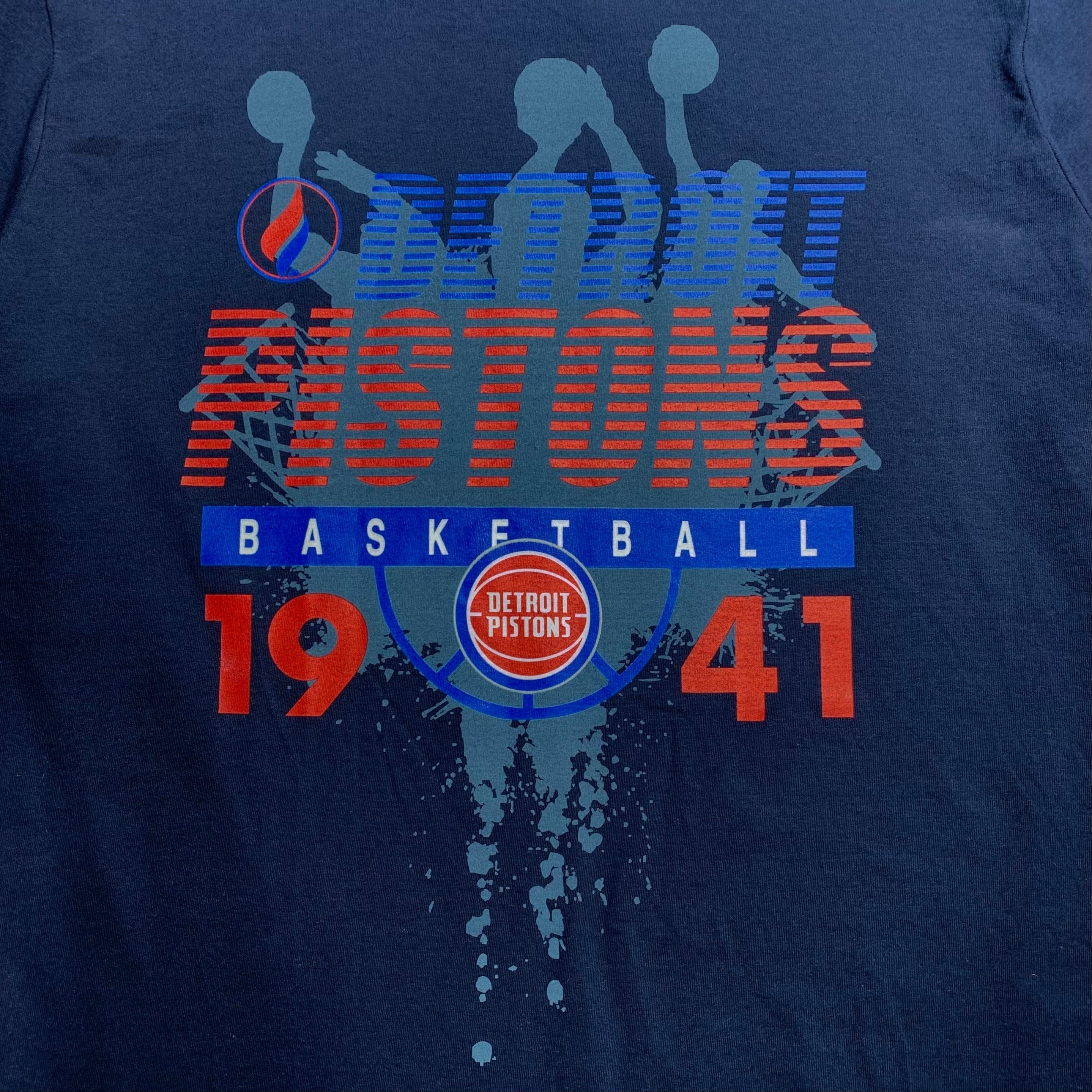 Fisll Est. 1941 Detroit Piston's T-Shirt (Navy) - NBA1233NAVY