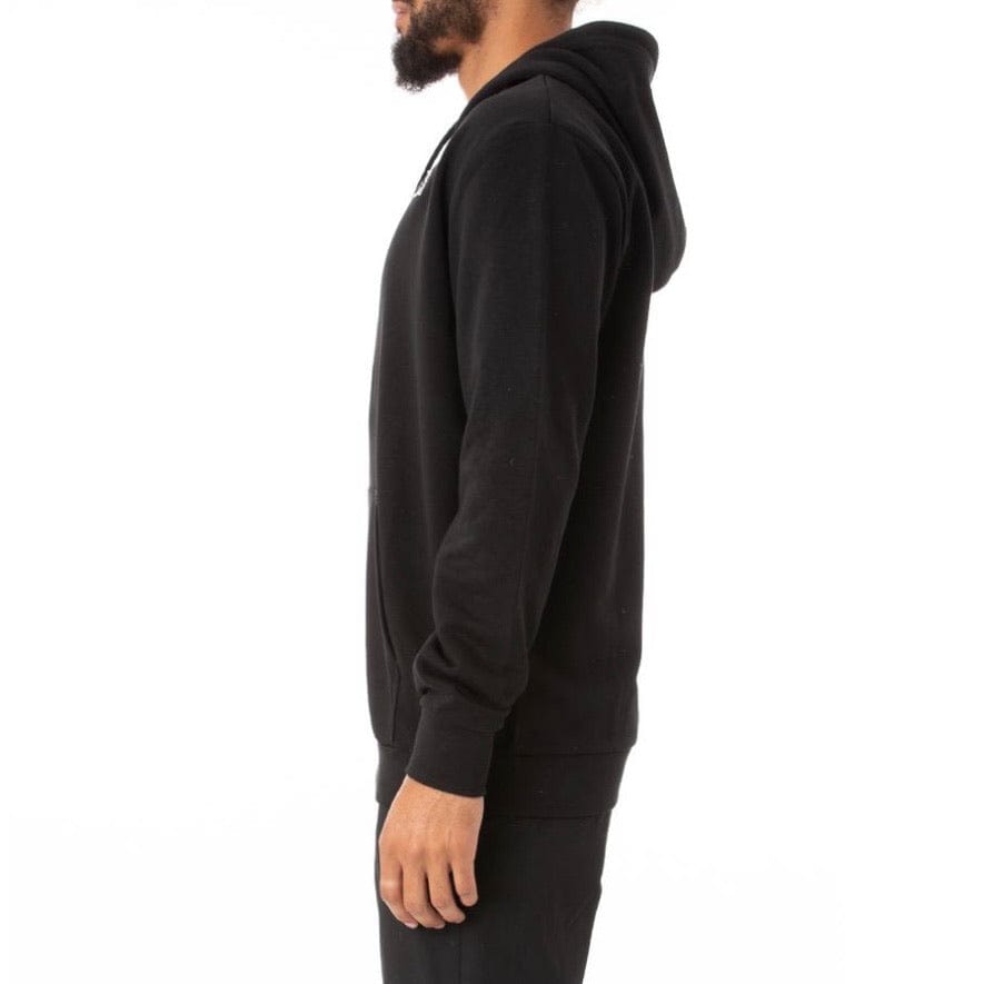 Kappa Logo Fleece Jackok Full Zip Jacket (Black)