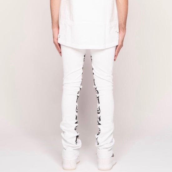 Pheelings Against All Odds Flare Stack Denim (White/Black)