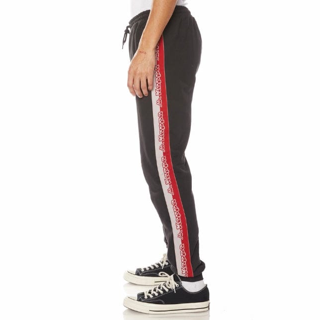 Kappa Logo Tape Danira Trackpants (Black/Grey/Red) 321C4UW