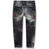 Kids Jordan Craig Sugar Hill Striped Denim Jeans (Crimson) JM3430K