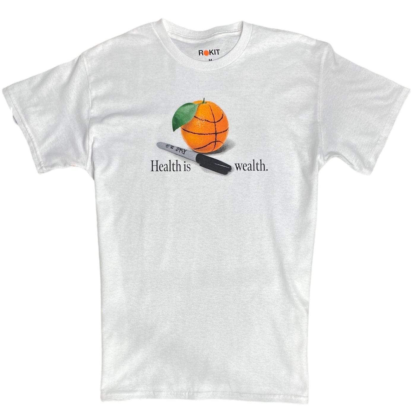 Rokit Health Is Wealth Tee (White) 412-0510