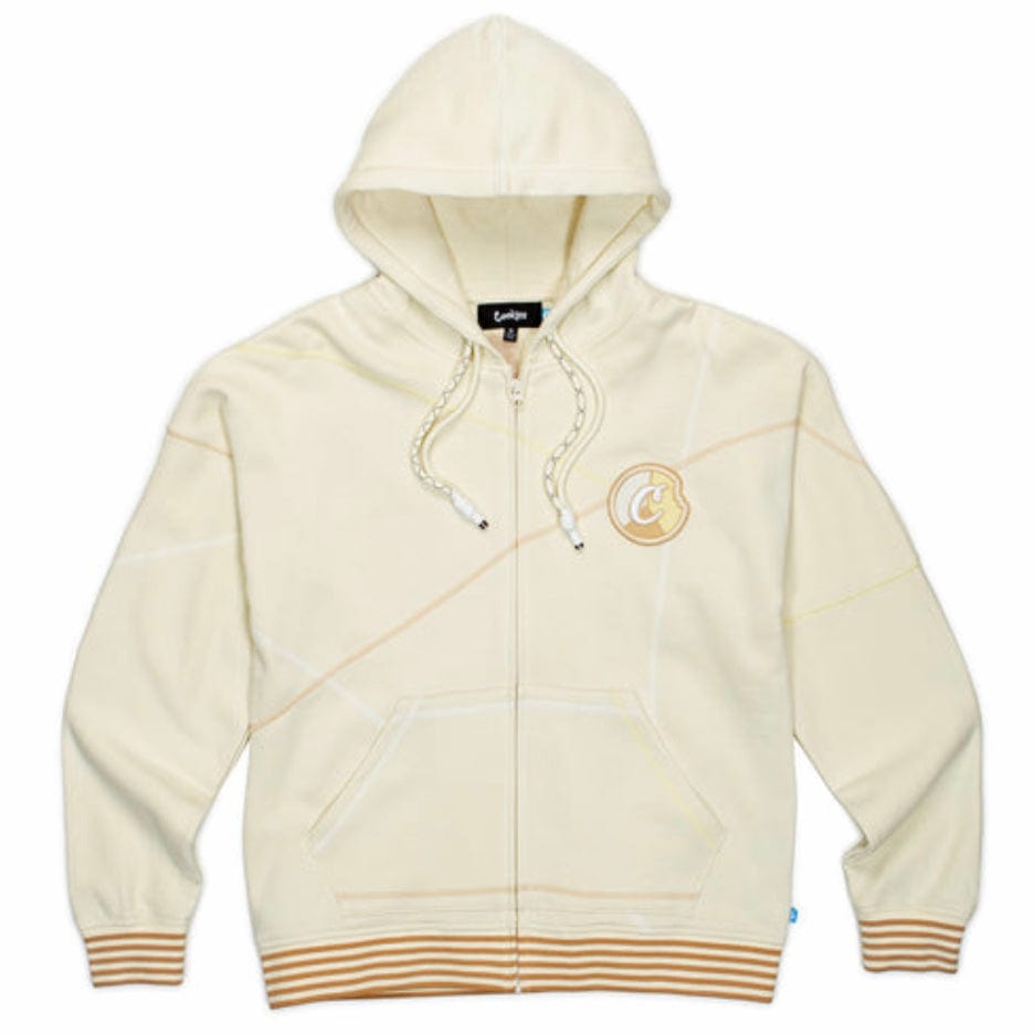 Cookies Show & Prove Fleece Zip Hoodie (Cream) 1556H5658