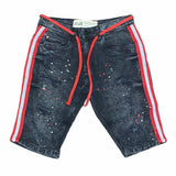 Spark Splatter Tape Shorts (Ice Black) 11085A