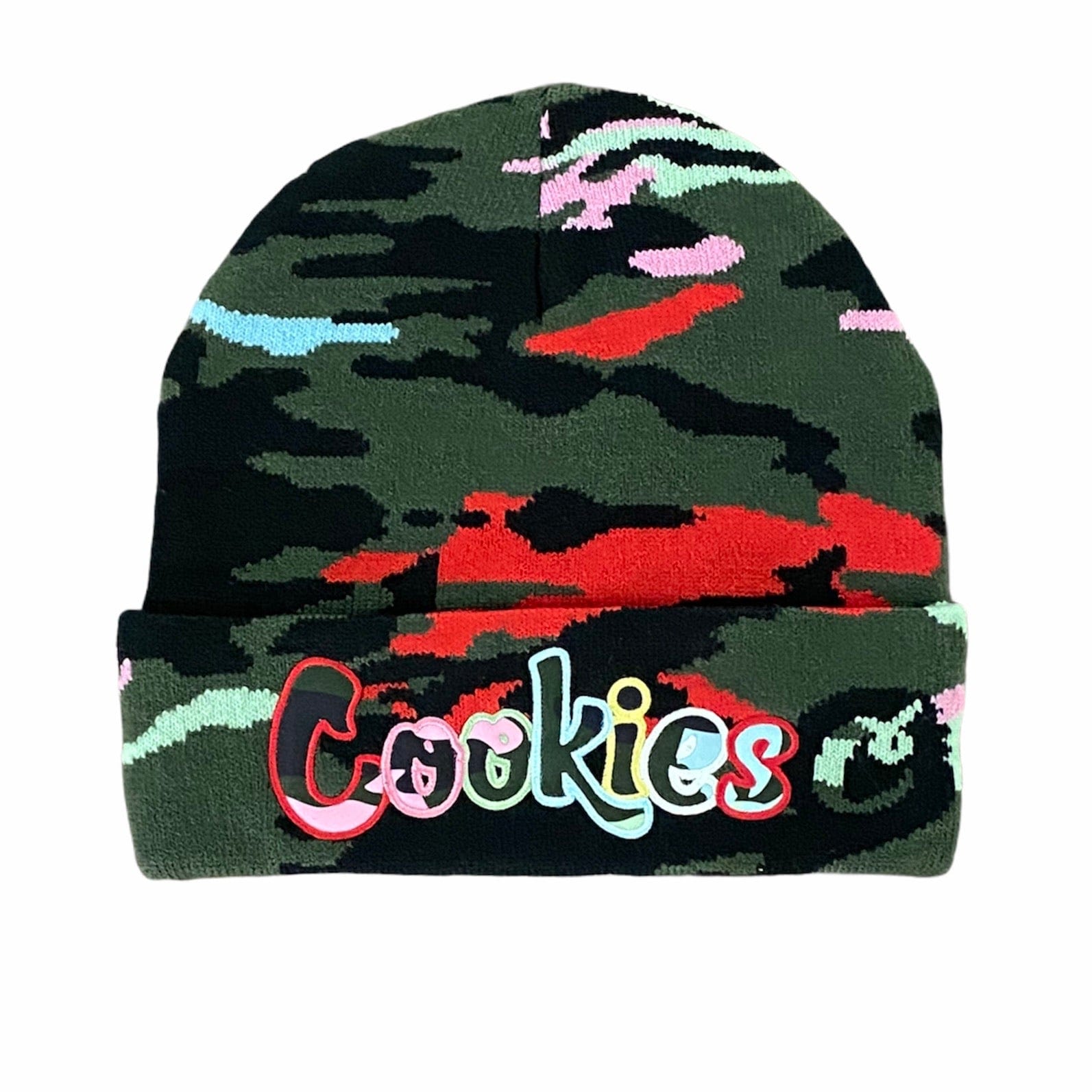 Cookies Escobar Knit Beanie (Green Camo) 1548X4537