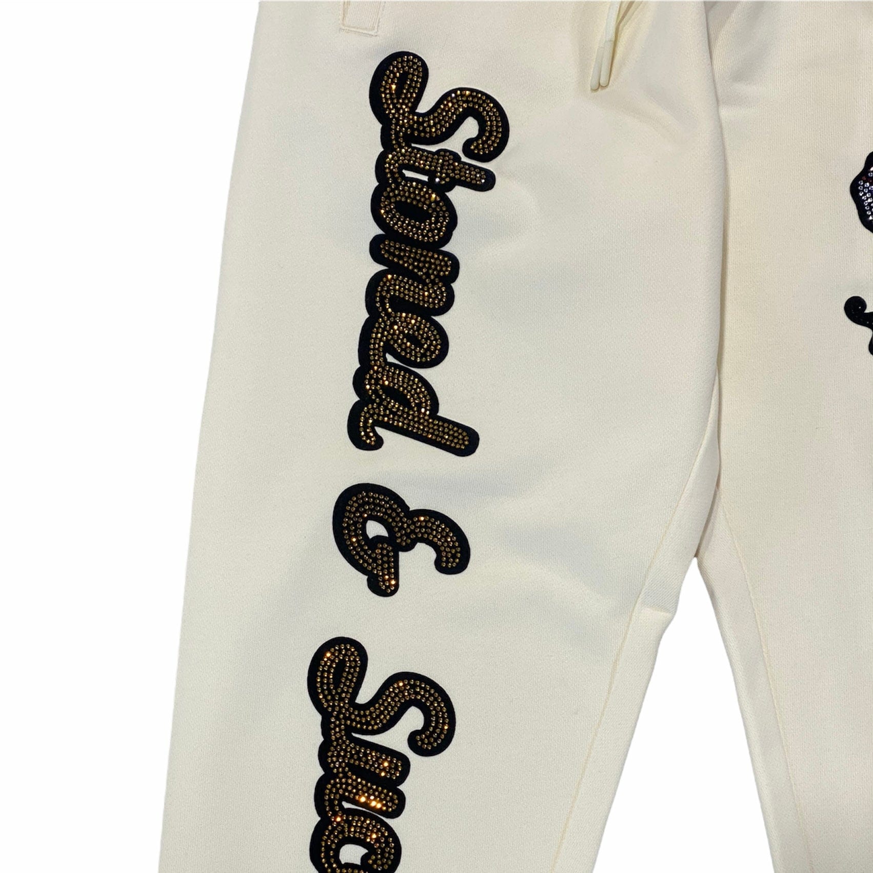 Roku Studio Rhinestone Stoned Joggers (Eggshell) RK4480519-EGG