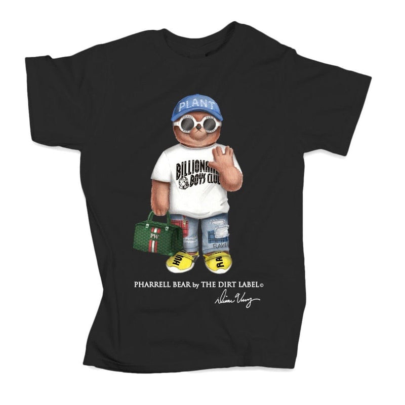 Dirt Label Pharrell Bear T Shirt (Black)