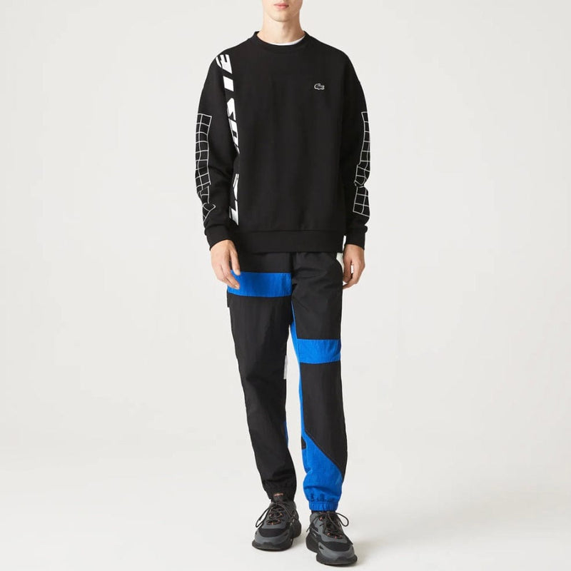 Lacoste Loose Fit Two-Ply Pique Sweatshirt (Black) SH0068-51