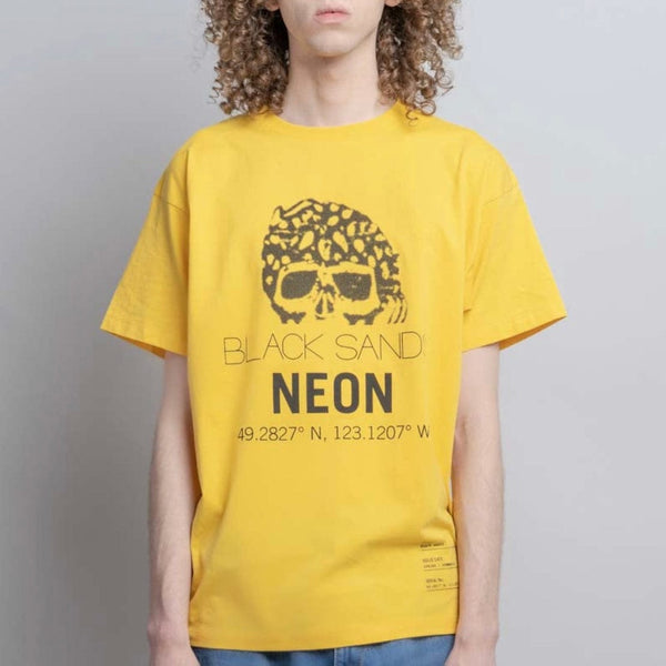 Neon Denim Black Sands T Shirt (Yellow) STT-021