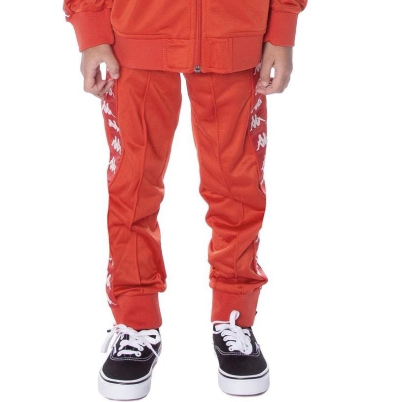 Kids Kappa Banda Rastoriazz Trackpants Red/White