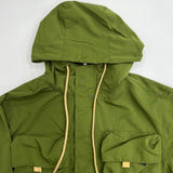 Rebel Minds Nylon Full-Zip Hoodie Jacket (Olive) 122-532