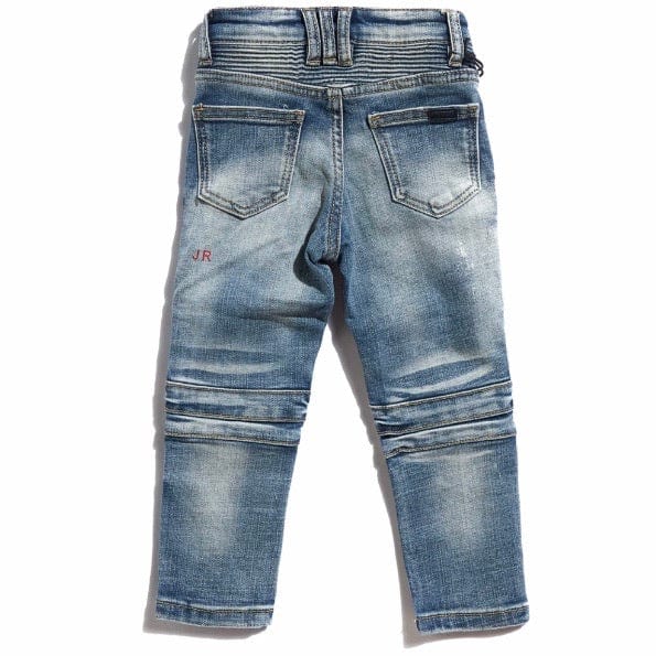 Haus Of Jr Kids Hamlin Biker Denim (Light Indigo) HOJFA20-101