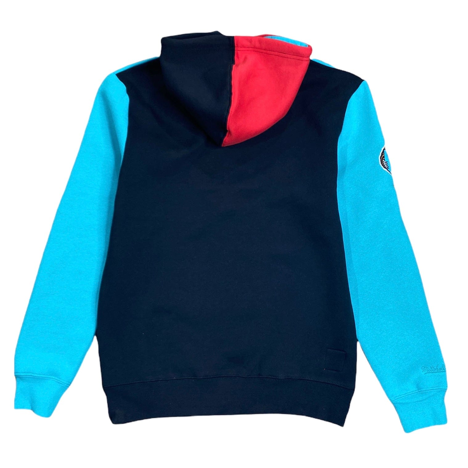 Mitchell & Ness Nba Vancouver Grizzlies Color Blocked Fleece Hoodie (Black)