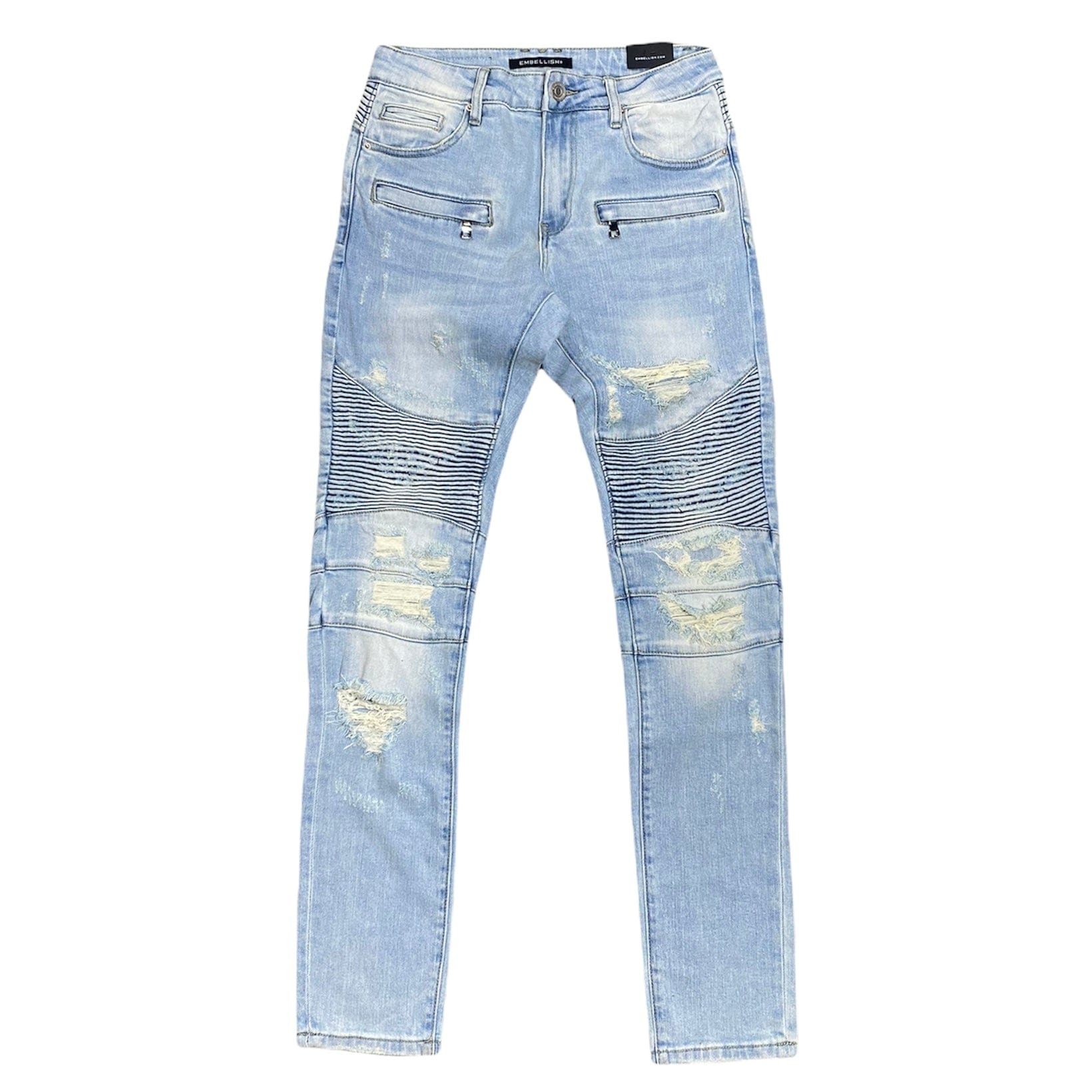 Embellish Cronen Biker Denim Jean (Light Wash) EMBHOL21-1-10