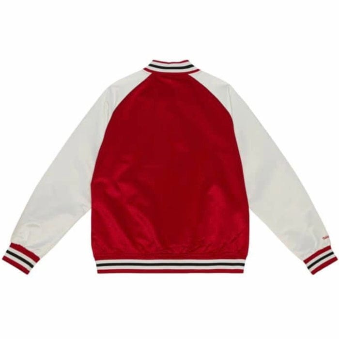 Mitchell & Ness Chicago Bulls Primetime Lightweight Satin Jacket (Scarlet)