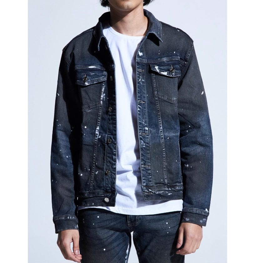 Embellish Wyler Denim Jacket (Dark Wash) EMBSP219-204