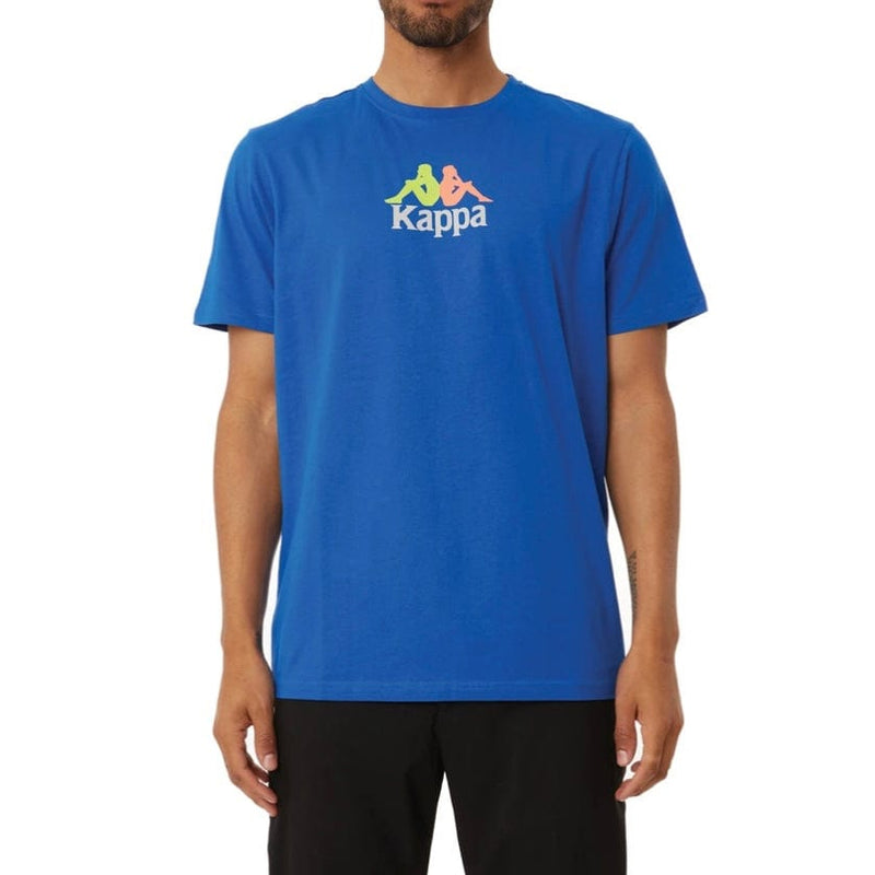 Kappa Authentic Molongio T Shirt (Blue/Green/Orange) 381633W