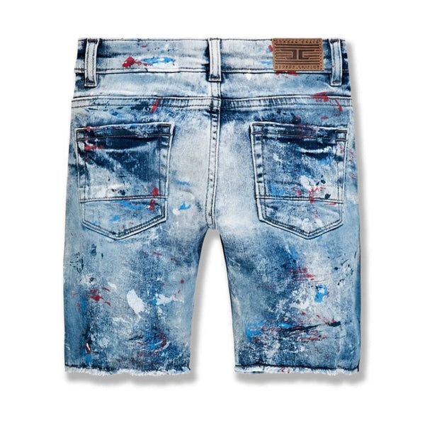 Kids Jordan Craig Summertime Striped Denim Shorts (Paris) J3175SB