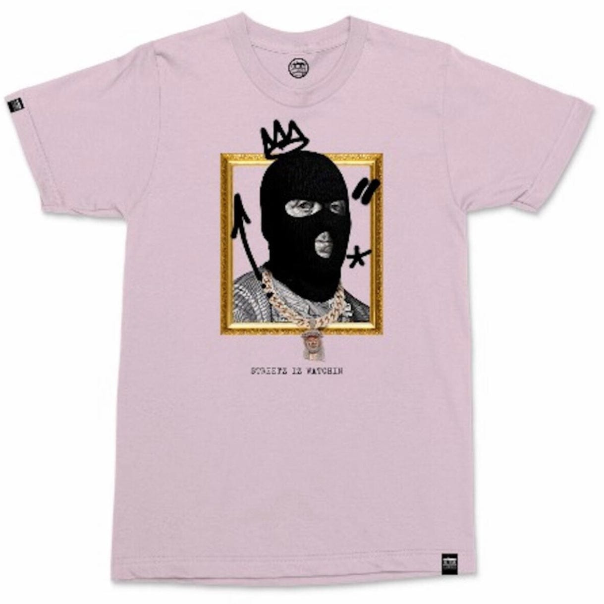 Streetz Iz Watchin By Any Means T Shirt (Light Pink)