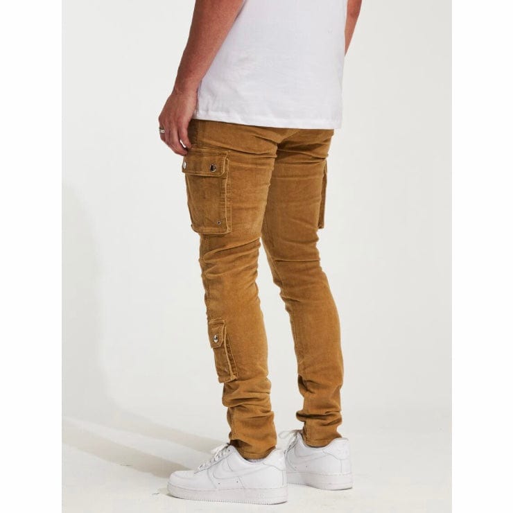 Crysp Roy Corduroy Cargo Pants (Brown Corduroy) CRYSP231-114