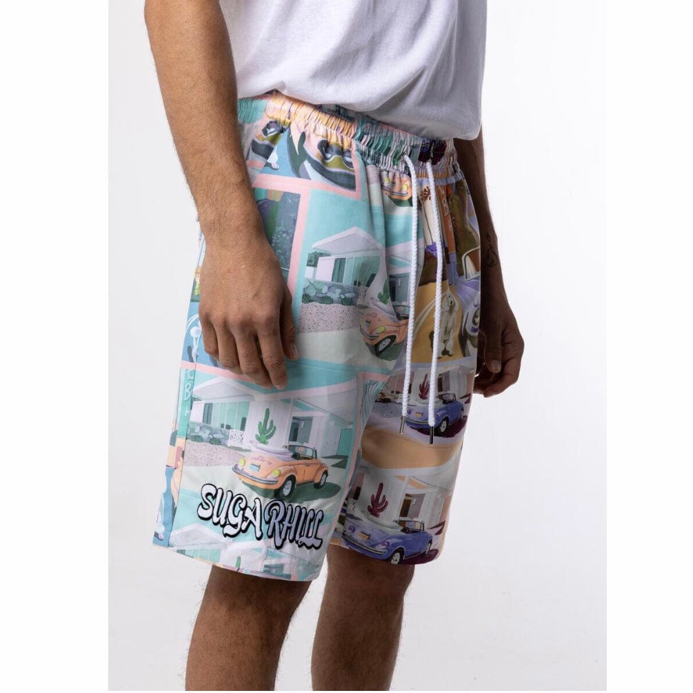 Sugar Hill Beverly Hills Cabana Shorts (Orange/Mint) SH22-SUM2-17